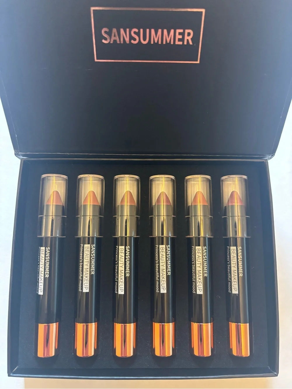 Women Makeup Lipstick Set - Nude to Rose Shades